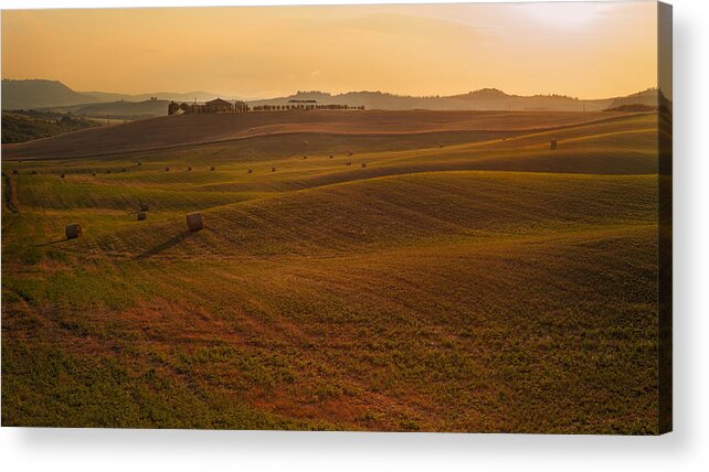 Europe Acrylic Print featuring the photograph Tuscany - Rolling by Francesco Emanuele Carucci