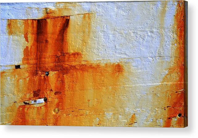 Rust Acrylic Print featuring the photograph Rusty Abstract by Corinne Rhode