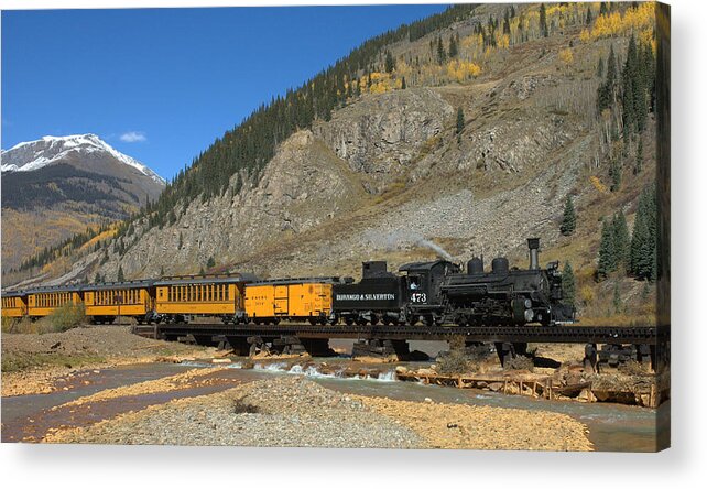 Durango Acrylic Print featuring the photograph Silverton Train by Jerry McElroy