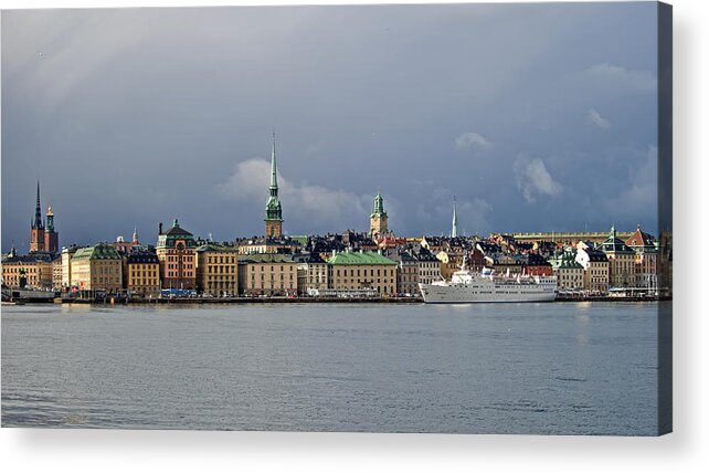 Stockholm Acrylic Print featuring the photograph Stockholm old town by Torbjorn Swenelius