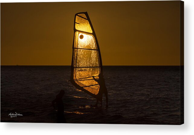 Wind Acrylic Print featuring the photograph Sun Surfer by Andrew Dickman