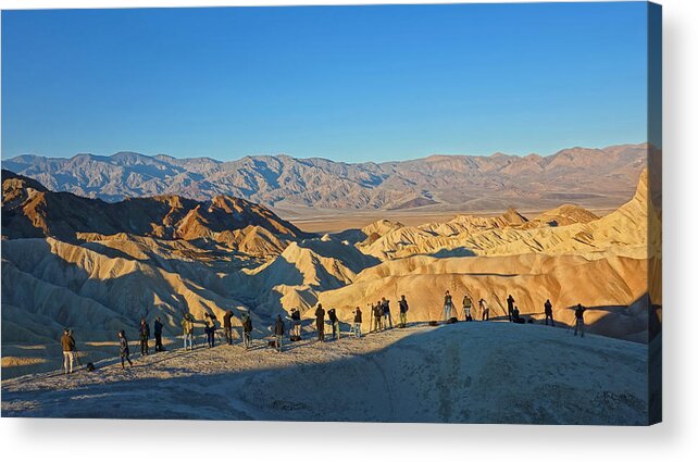  Acrylic Print featuring the photograph Sunrise at Zabriskie Point - Death Valley by Dana Sohr