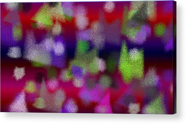 Abstract Acrylic Print featuring the digital art T.1.160.10.16x9.9102x5120 by Gareth Lewis