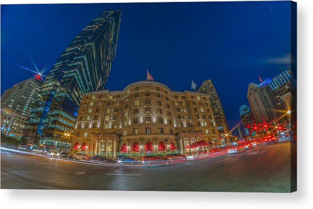 Fairmont Hotel Acrylic Print featuring the photograph The Fairmont Copley Hotel by Bryan Xavier