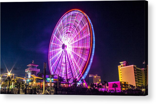 Ferris Acrylic Print featuring the photograph The Skywheel by Rob Sellers