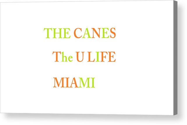 Miami Acrylic Print featuring the photograph The U by Aaron Martens
