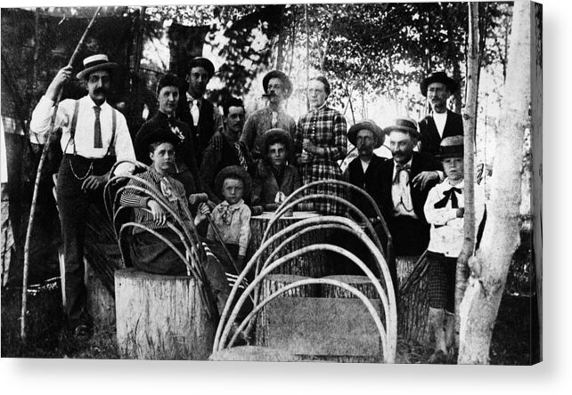 1890 Acrylic Print featuring the photograph Washington Pioneers, C1900 by Granger