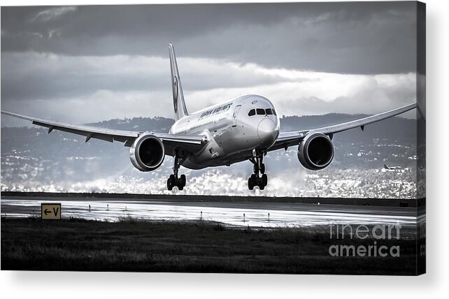 Boeing Acrylic Print featuring the photograph Weather The Storm by Alex Esguerra