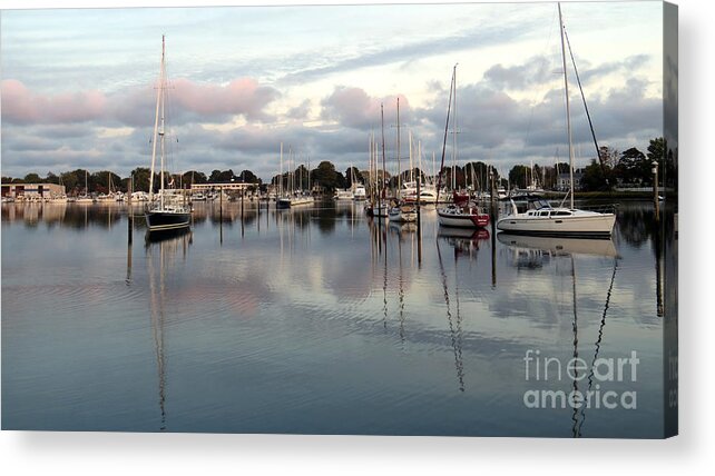 Wickford Acrylic Print featuring the photograph Wickford Evening by Lili Feinstein
