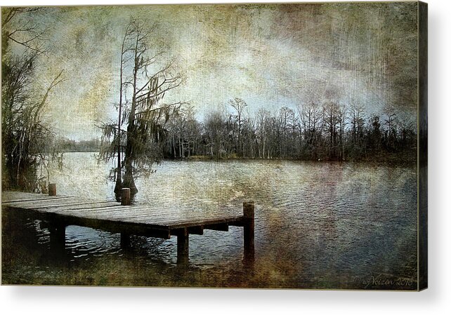 Winter Solitude - Bill Voizin Acrylic Print featuring the photograph Winter Solitude by Bill Voizin