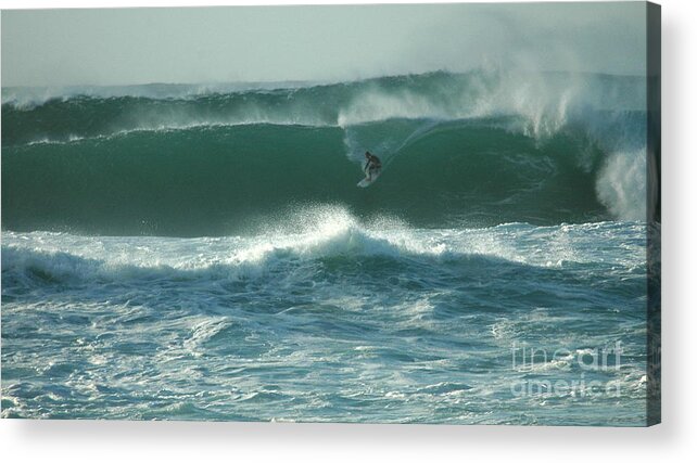 Hawaii Acrylic Print featuring the photograph Big Surf #1 by Mark Gilman