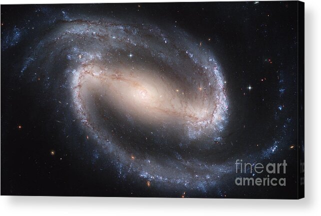 Space Acrylic Print featuring the photograph Barred Spiral Galaxy, Ngc 1300 by Nasa