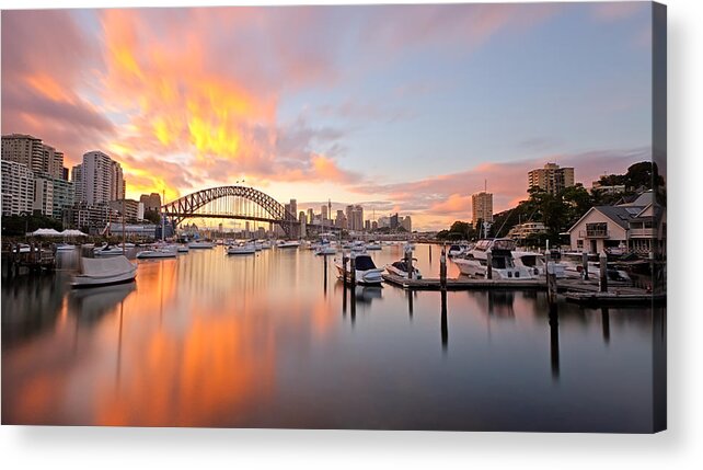 Lavender Bay Acrylic Print featuring the photograph Bay of Fire by Mark Lucey