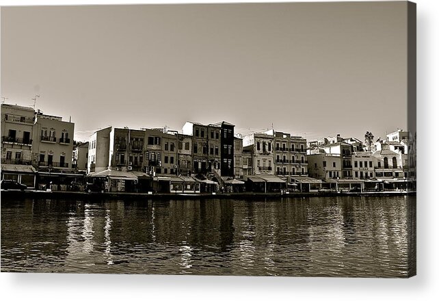 Crete Acrylic Print featuring the photograph Crete Reflected by Eric Tressler
