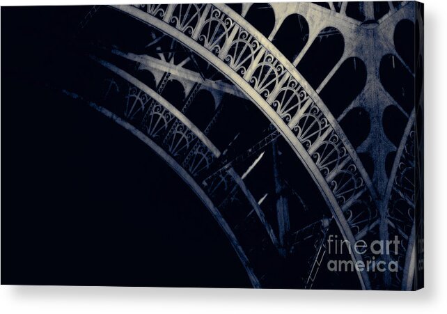 Paris Acrylic Print featuring the photograph Eiffel detail by RicharD Murphy