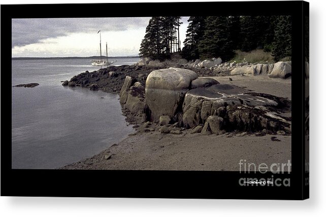 Seascapes Acrylic Print featuring the photograph Evening Anchorage by Jonathan Fine