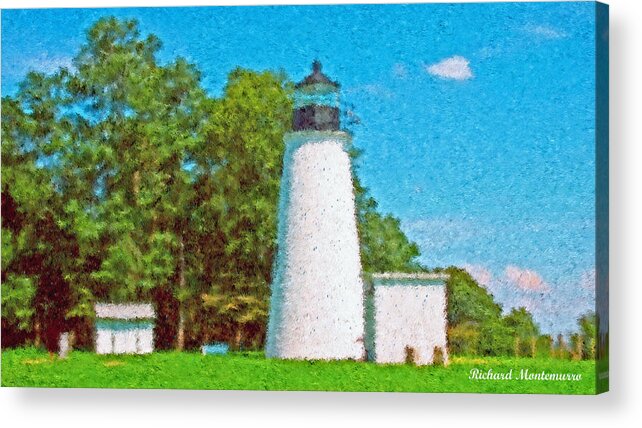 Landscape Acrylic Print featuring the photograph Light House by Richard Montemurro
