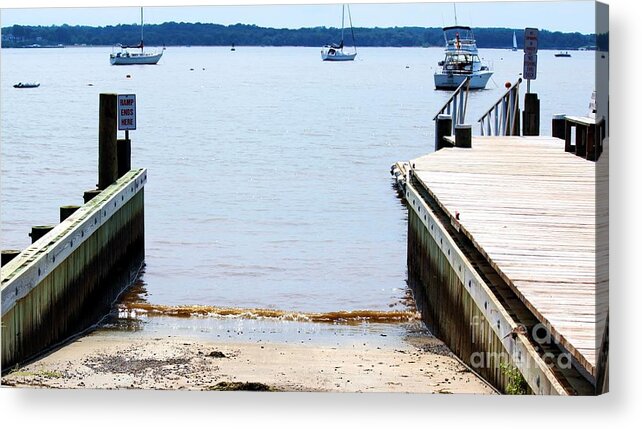 Photography Acrylic Print featuring the photograph Ramp Ends Here by Lorraine Louwerse