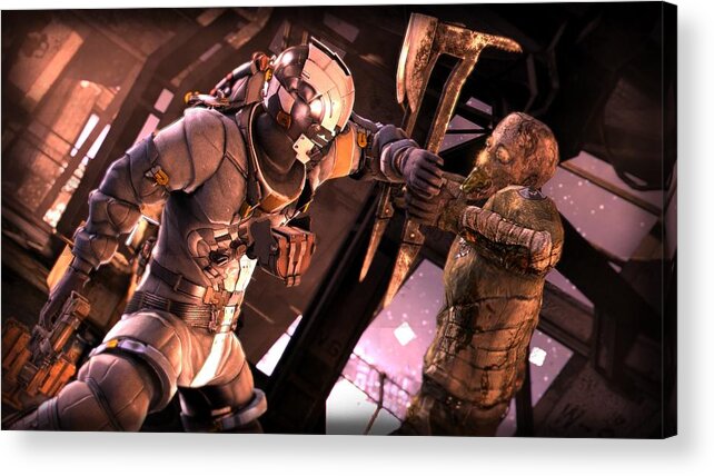 Dead Space 3 Acrylic Print featuring the digital art Dead Space 3 #1 by Maye Loeser