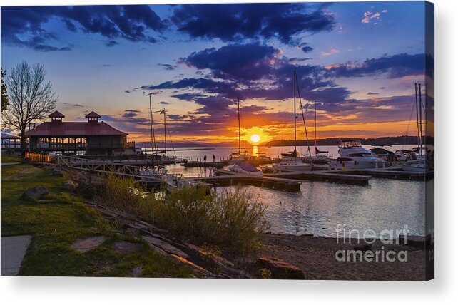 Vermont Acrylic Print featuring the photograph Late spring sunset #3 by Scenic Vermont Photography