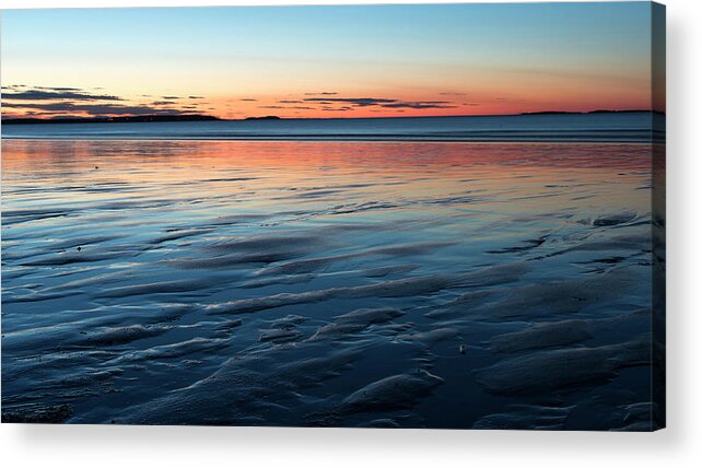 Sunrise Acrylic Print featuring the photograph Ripples in the Sand by Holly Ross