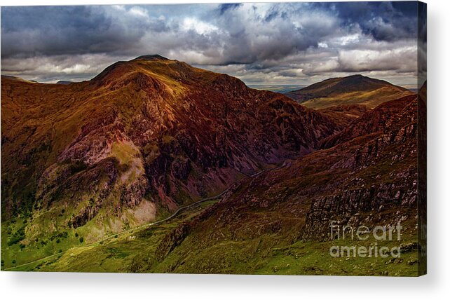 Landscape Acrylic Print featuring the photograph Snowdonia #2 by Roger Lighterness