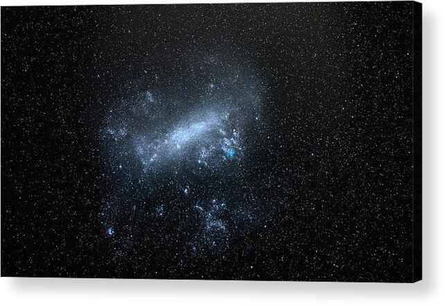 Space Acrylic Print featuring the digital art Space #1 by Maye Loeser