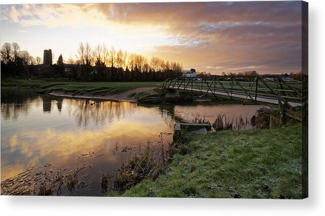 River Acrylic Print featuring the photograph Stour River Sunrise by Ian Merton