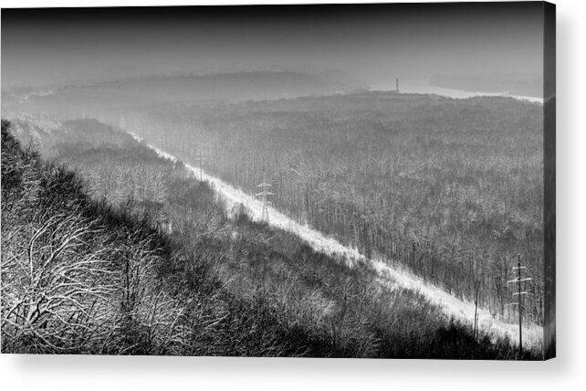 Winter Acrylic Print featuring the photograph Winter Landscape Victory Park #1 by John Williams