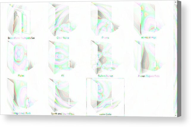 Soundfonts Acrylic Print featuring the digital art 10 Dollars for 800 Soundfonts18 by Great Soundfonts