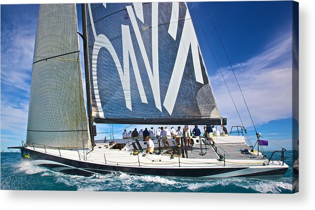 Key Acrylic Print featuring the photograph Key West Race Week #980 by Steven Lapkin