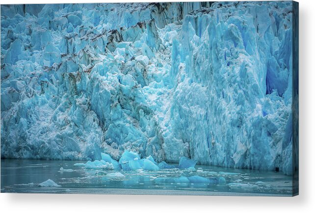Arm Acrylic Print featuring the photograph Sawyer Glacier at Tracy Arm Fjord in alaska panhandle #18 by Alex Grichenko