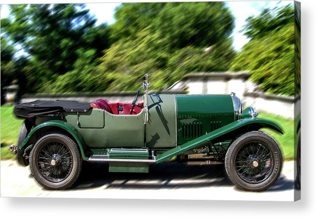 Bentley Acrylic Print featuring the photograph 1926 Bentley Automobile by Bob Slitzan
