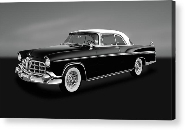 Frank J Benz Acrylic Print featuring the photograph 1956 Chrysler Imperial Southampton  -  1956Chrysimperialgry170226 by Frank J Benz