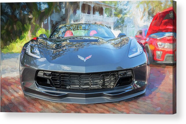 2017 Corvette Acrylic Print featuring the photograph 2017 Chevrolet Corvette Gran Sport by Rich Franco