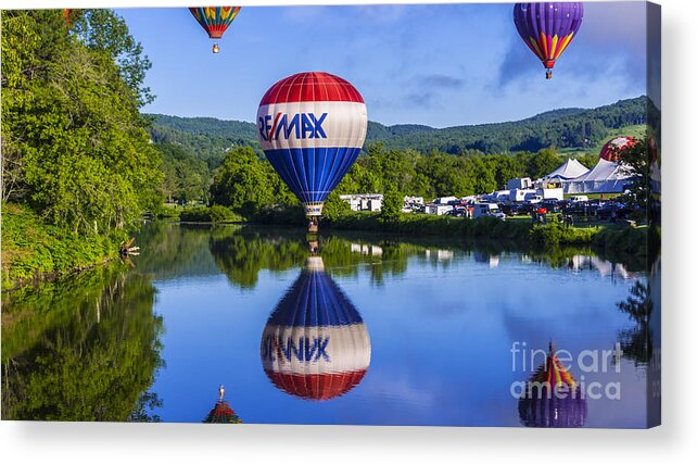balloon Festival Acrylic Print featuring the photograph Quechee Balloon Festival #2 by New England Photography