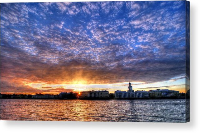 St. Petersburg Russia Acrylic Print featuring the photograph St. Petersburg Russia by Paul James Bannerman