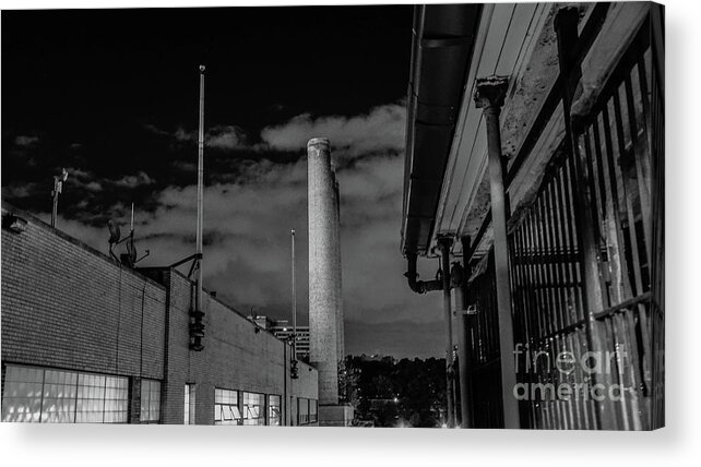 2015 Acrylic Print featuring the photograph 215th Street Smokestacks by Cole Thompson