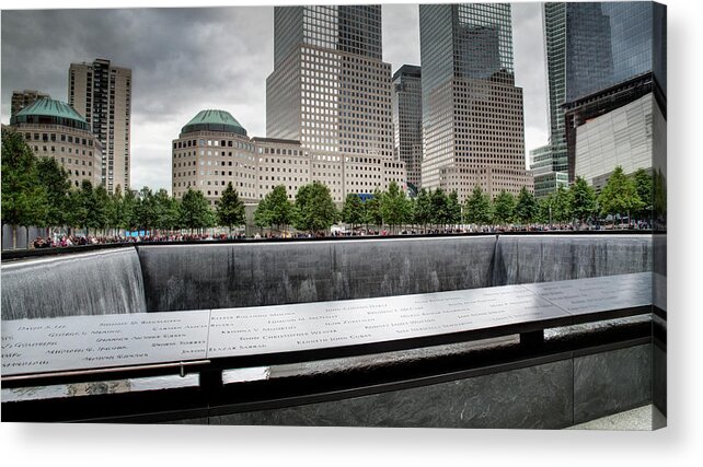 Memorial Acrylic Print featuring the photograph 911 Memorial #3 by Joe Palermo