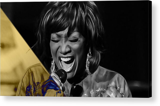 Patti Labelle Acrylic Print featuring the mixed media Patti LaBelle Collection #7 by Marvin Blaine