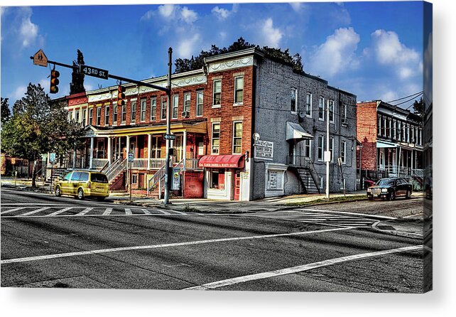 Photograph Acrylic Print featuring the photograph 43rd Street and York Road by Reynaldo Williams