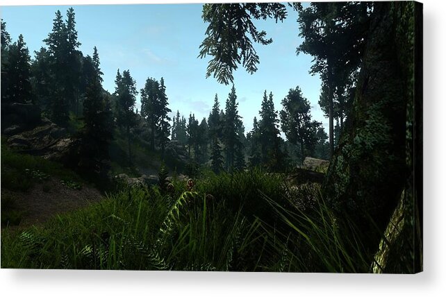 Video Game Acrylic Print featuring the digital art Video Game #6 by Maye Loeser