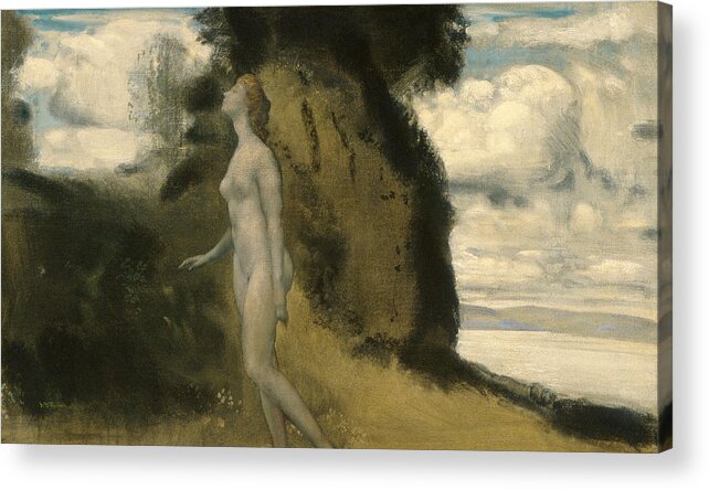 Arthur Bowen Davies Acrylic Print featuring the painting A Measure of Dreams by Arthur Bowen Davies