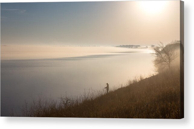 Fishing Acrylic Print featuring the photograph A Perfect Morning by Penny Meyers