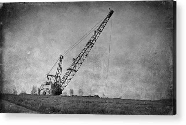 Dragline Acrylic Print featuring the photograph Abandoned Dragline by Sandy Keeton