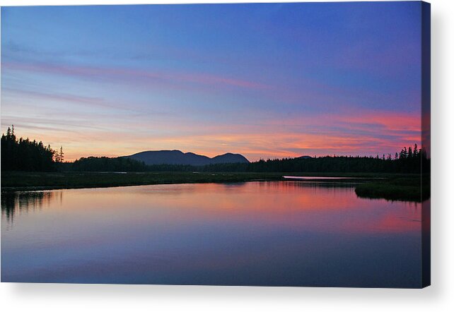 Sunset Acrylic Print featuring the photograph Acadia Sunset by Bill Morgenstern