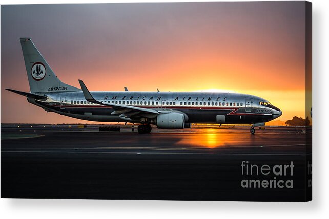 Astrojet Acrylic Print featuring the photograph Astrojet by Alex Esguerra