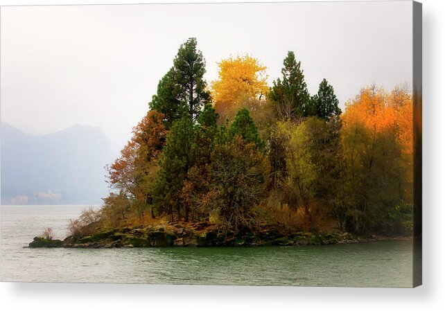  Acrylic Print featuring the photograph Autumn on the Columbia by Albert Seger