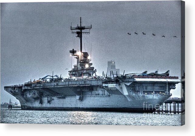 Navy Acrylic Print featuring the photograph Blue Ghost by Ken Williams