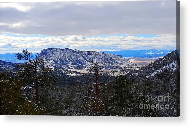 Southwest Landscape Acrylic Print featuring the photograph Blue Hill by Robert WK Clark